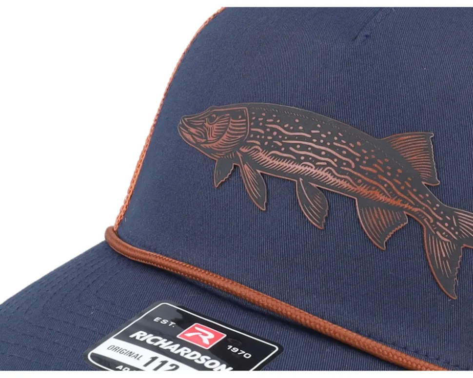 Pike Figure 112fpr Navy/Orange/Dark Orange Rope A-Frame Trucker - Skillfish