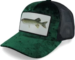 Pike Fishing Velvet Black Trucker - Skillfish