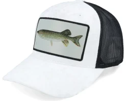 Pike Fishing Velvet Red/Black A-frame Trucker - Skillfish