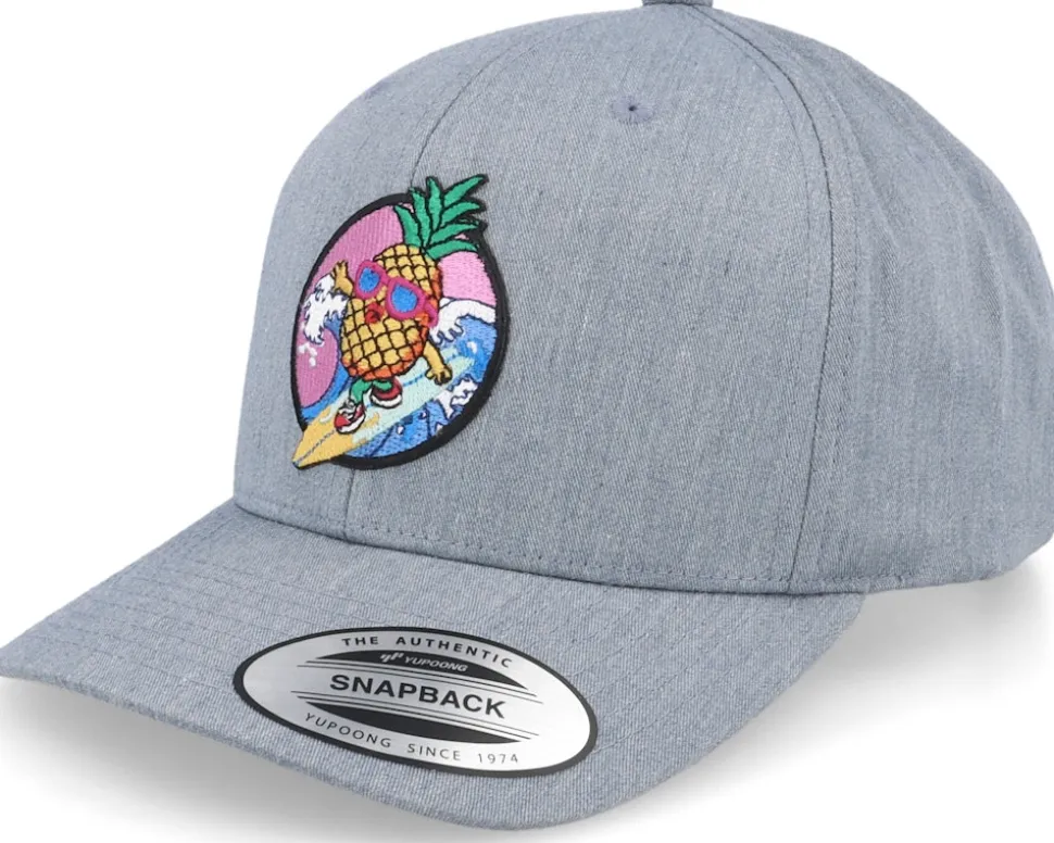 Pineapple Surfer Summer Grey Adjustable - Kiddo Cap