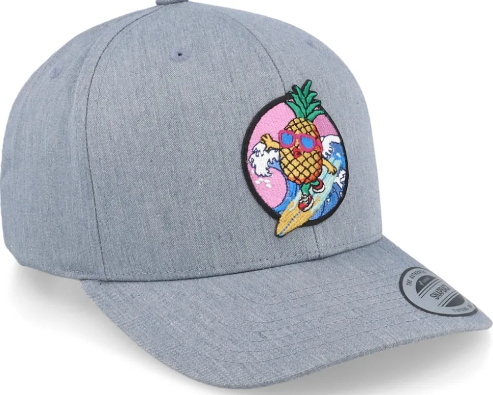 Pineapple Surfer Summer Grey Adjustable - Kiddo Cap