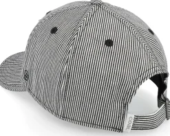 Pines Pinstripe White/Black Dad Cap - Coal