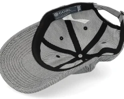 Pines Pinstripe White/Black Dad Cap - Coal