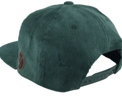 Pins & Stripes Engraved Logo Cord Green Snapback - Pins & Stripes