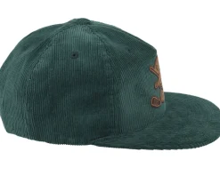 Pins & Stripes Engraved Logo Cord Green Snapback - Pins & Stripes