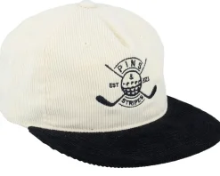 Pins & Stripes Logo Cord Ivory/Black Snapback - Pins & Stripes