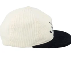 Pins & Stripes Logo Cord Ivory/Black Snapback - Pins & Stripes
