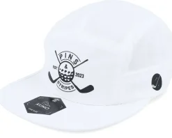 Pins & Stripes Logo White 5-panel - Pins & Stripes