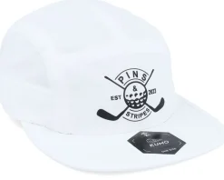 Pins & Stripes Logo White 5-panel - Pins & Stripes