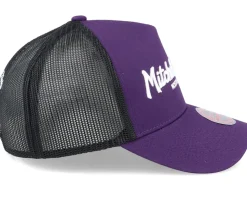 Pinscript Purple/Black/White Trucker - Mitchell & Ness
