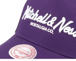 Pinscript Purple/Black/White Trucker - Mitchell & Ness