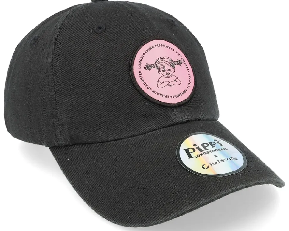 Pippilotta Black/Pink Dad Cap - Pippi Longstocking