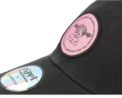 Pippilotta Black/Pink Dad Cap - Pippi Longstocking