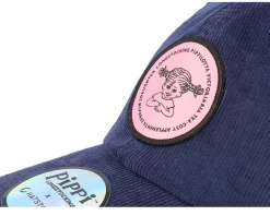 Pippilotta Navy/Pink Corduroy Dad Cap - Pippi Longstocking