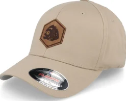 Piranha Skull Hex Patch Maroon Flexfit - Skillfish