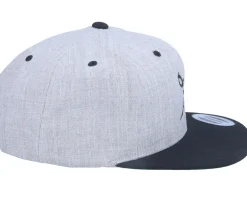 Pirate Logo Heather Grey/Black Snapback - Iconic