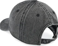 Pisces Snow Washed Black Denim Dad Cap - Delulu