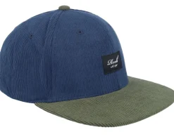 Pitchout Cap Navy/Olive Corduroy Snapback - Reell