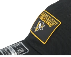Pittsburgh Penguins Authentic Pro Rink Prime Black Dad Cap - Fanatics