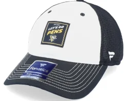 Pittsburgh Penguins Block Party Dad Cap Black/White Trucker - Fanatics