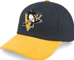 Pittsburgh Penguins Burnett Black/Yellow Corduroy Adjustable - American Needle