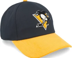 Pittsburgh Penguins Burnett Black/Yellow Corduroy Adjustable - American Needle