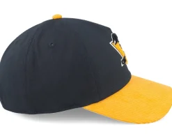 Pittsburgh Penguins Burnett Black/Yellow Corduroy Adjustable - American Needle