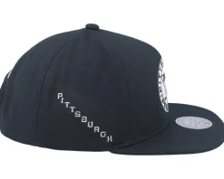 Pittsburgh Penguins Evergreen Black/White Snapback - Mitchell & Ness