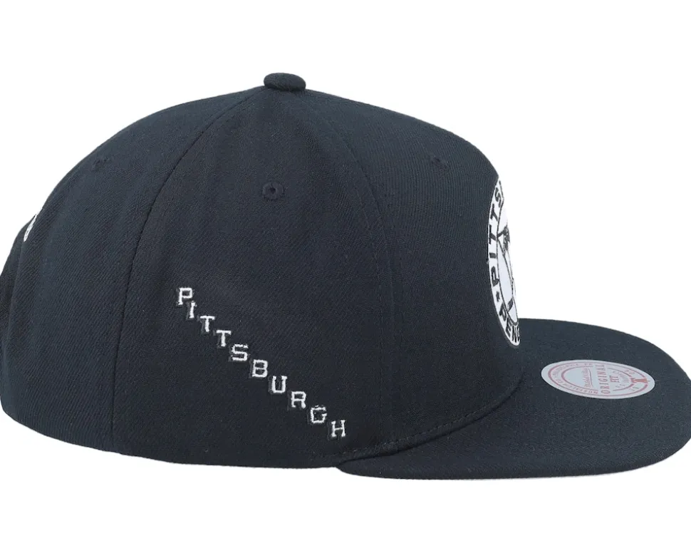 Pittsburgh Penguins Evergreen Black/White Snapback - Mitchell & Ness