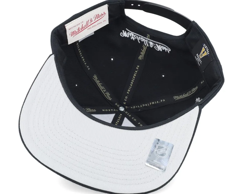 Pittsburgh Penguins Evergreen Black/White Snapback - Mitchell & Ness