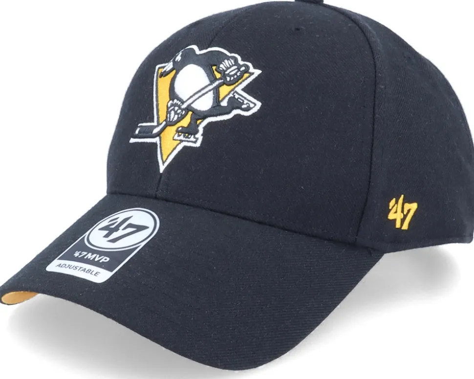 Pittsburgh Penguins NHL Ballpark MVP Black Adjustable - 47 Brand