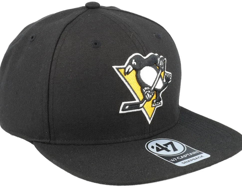 Pittsburgh Penguins NHL No Shot Captain Black Snapback - 47 Brand