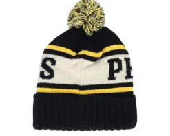 Pittsburgh Penguins Pillow Line Black/Ivory/Gold Pom - American Needle