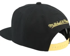 Pittsburgh Penguins Retro Lock Up Black Snapback - Mitchell & Ness