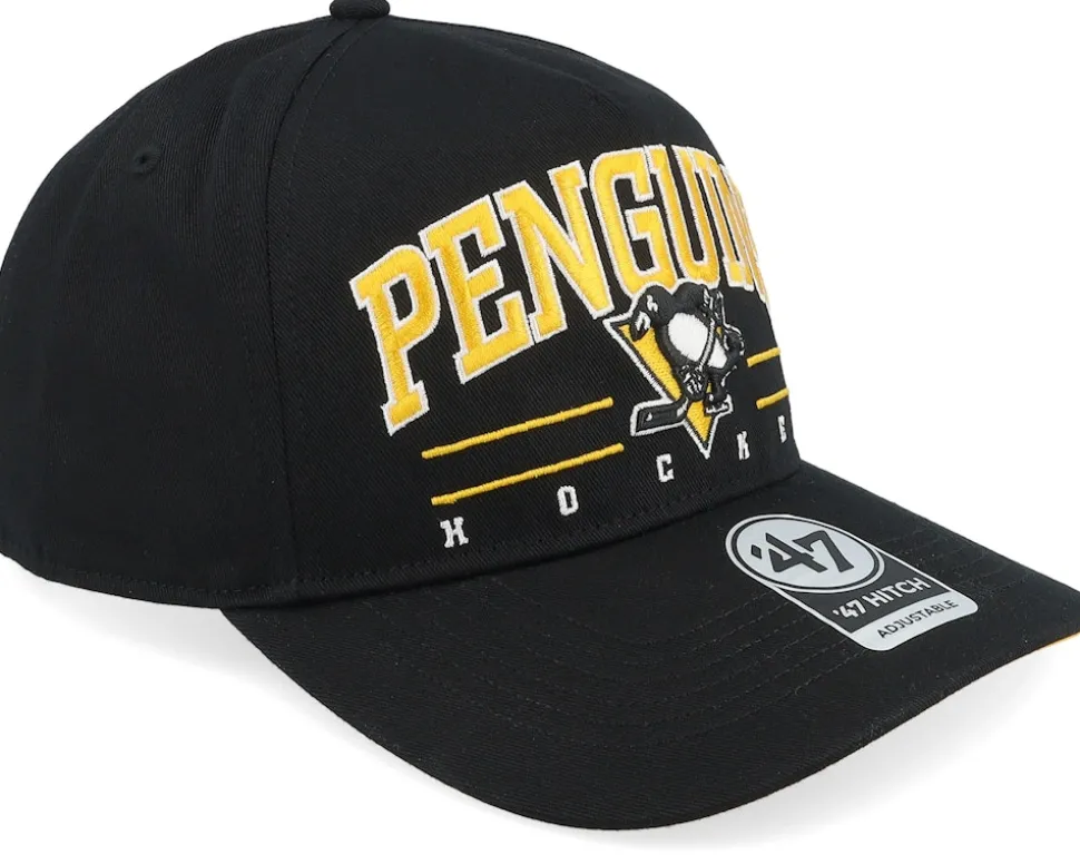 Pittsburgh Penguins Roscoe 47 Hitch Cap Black A-frame Adjustable - 47 Brand