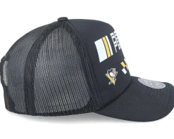 Pittsburgh Penguins Speedway Hwc Black Trucker - Mitchell & Ness