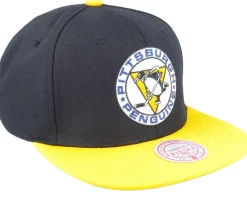 Pittsburgh Penguins Team 2 Tone 2.0 Black/Yellow Snapback - Mitchell & Ness