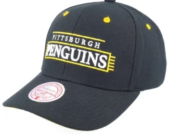 Pittsburgh Penguins Team Lofi Pro Black Adjustable - Mitchell & Ness
