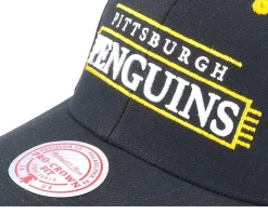 Pittsburgh Penguins Team Lofi Pro Black Adjustable - Mitchell & Ness