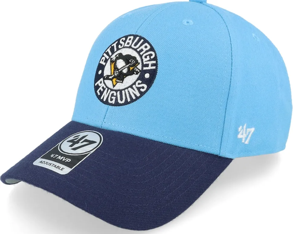Pittsburgh Penguins Two Tone Mvp Columbus Blue/Navy Adjustable - 47 Brand
