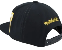 Pittsburgh Penguins Varsity Bust Vintage Black Snapback - Mitchell & Ness