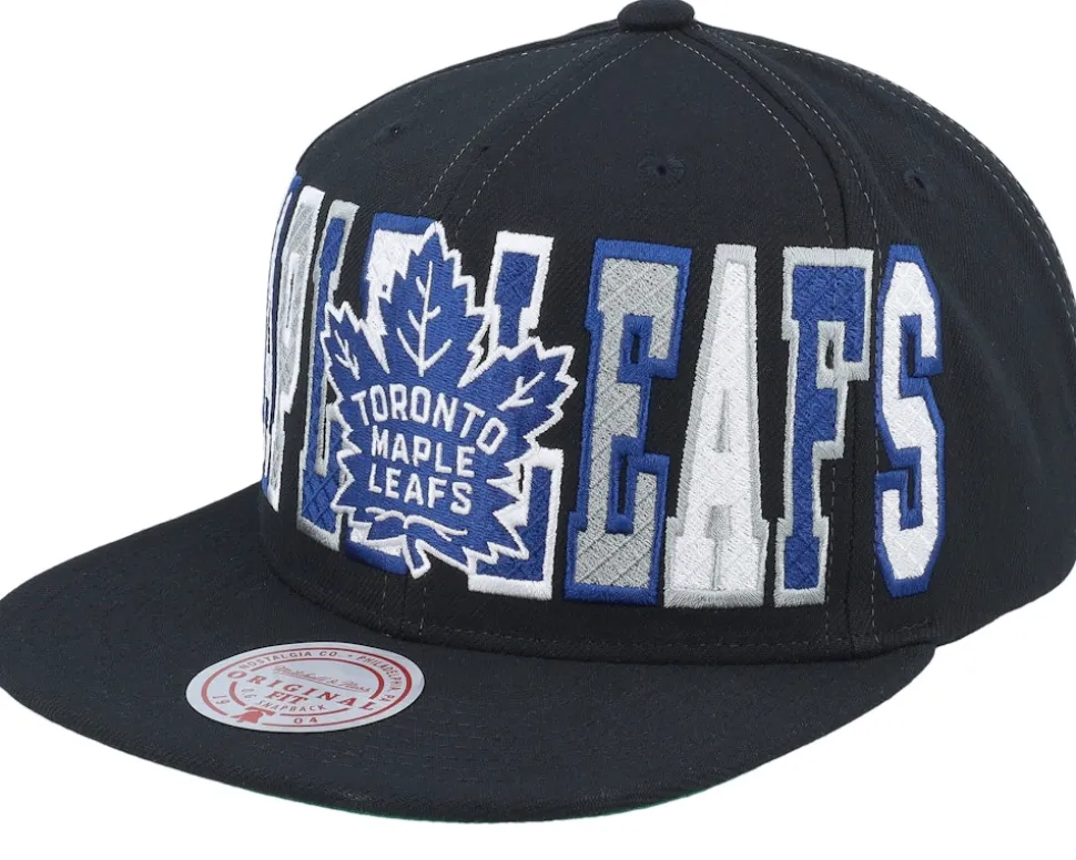 Pittsburgh Penguins Varsity Bust Vintage Black Snapback - Mitchell & Ness