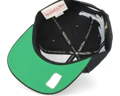 Pittsburgh Penguins Vintage Paintbrush Black Snapback - Mitchell & Ness