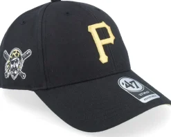 Pittsburgh Pirates Sure Shot Mvp Black Adjustable - 47 Brand