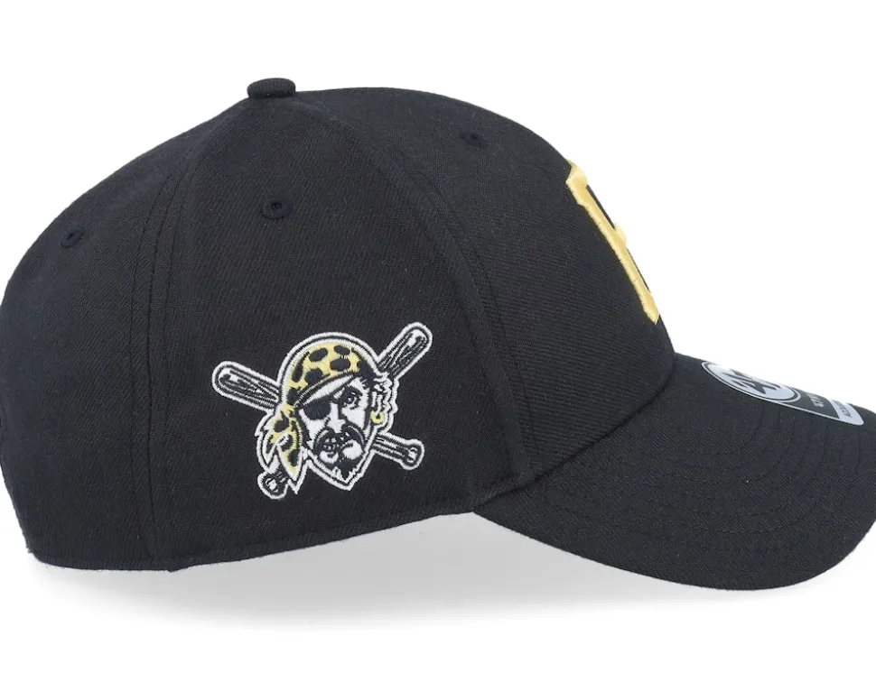 Pittsburgh Pirates Sure Shot Mvp Black Adjustable - 47 Brand