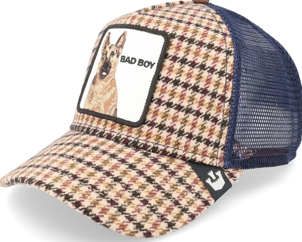 Plaid Big Bad Woof Cream Trucker - Goorin Bros.