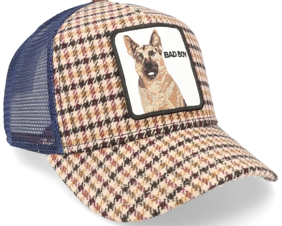 Plaid Big Bad Woof Cream Trucker - Goorin Bros.