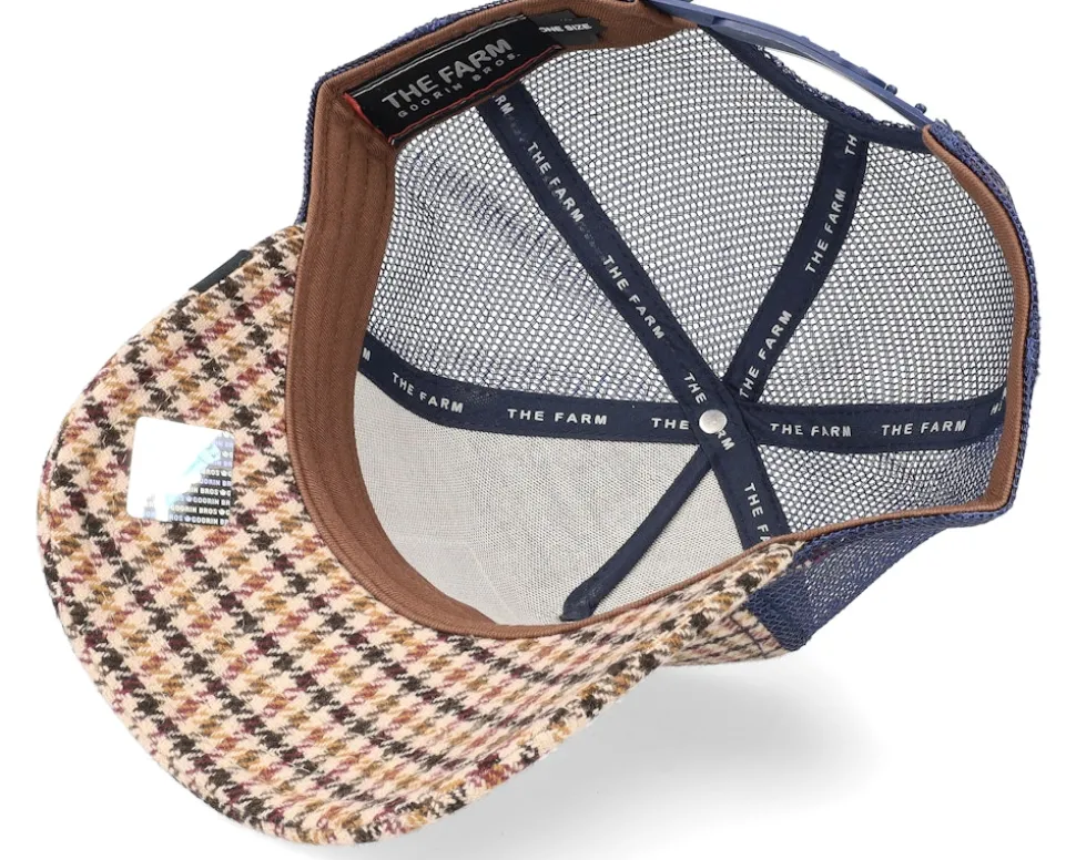Plaid Big Bad Woof Cream Trucker - Goorin Bros.