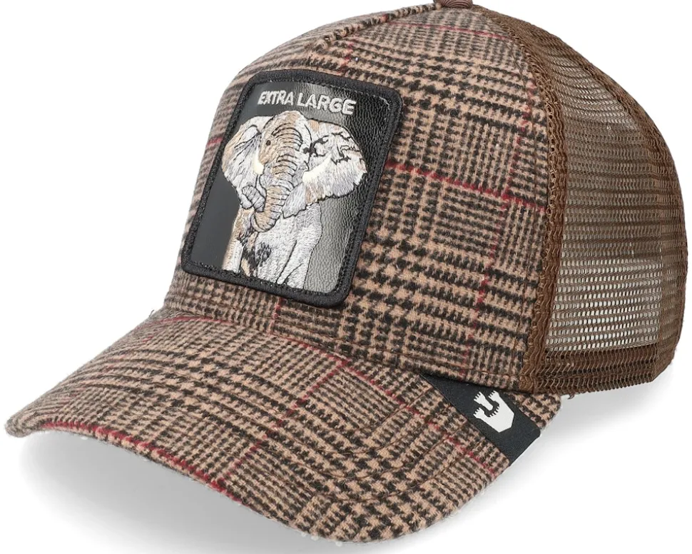 Plaid In The Room Brown Trucker - Goorin Bros.