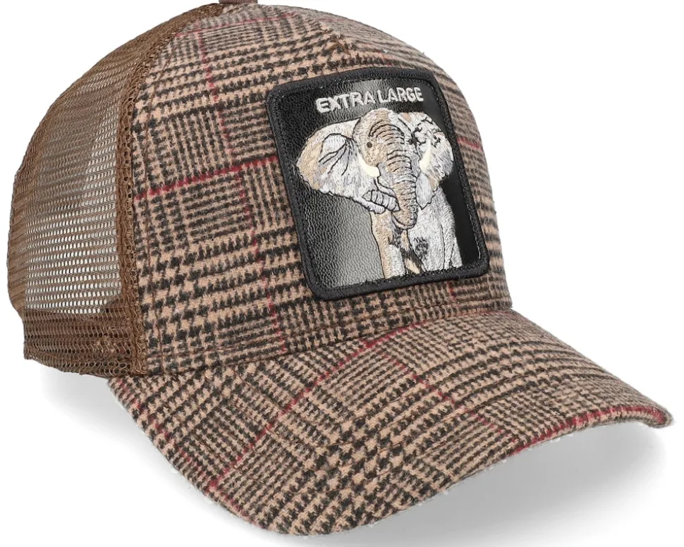 Plaid In The Room Brown Trucker - Goorin Bros.